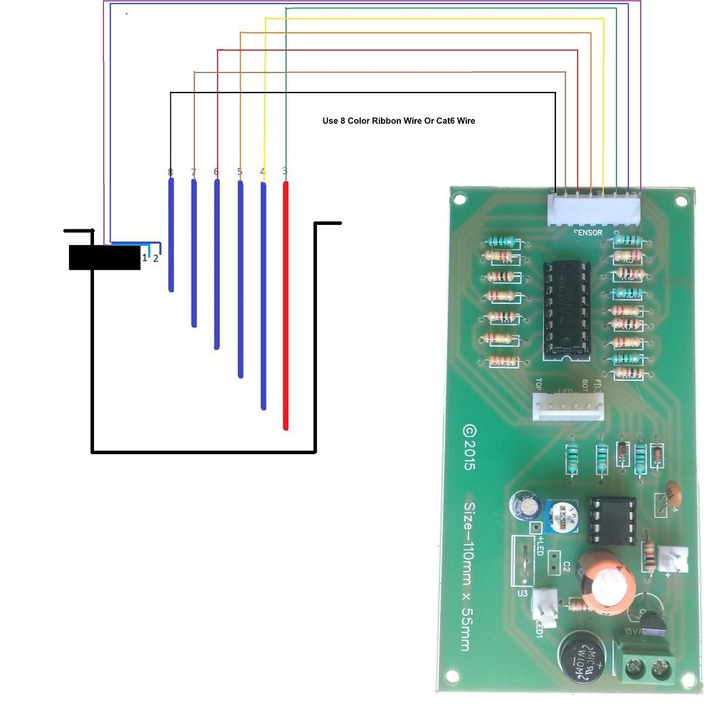 6 LED Readymade Board Connection Details